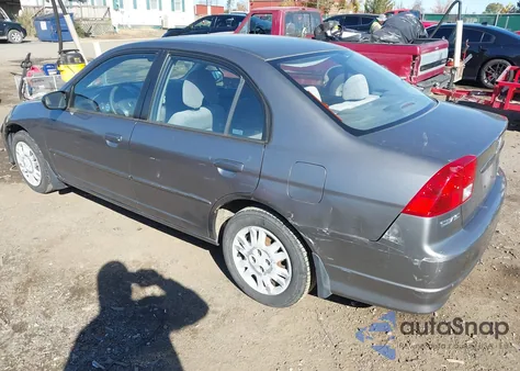 2005 Honda Civic Lx из США, поврежденный, VIN JHMES16505S007064